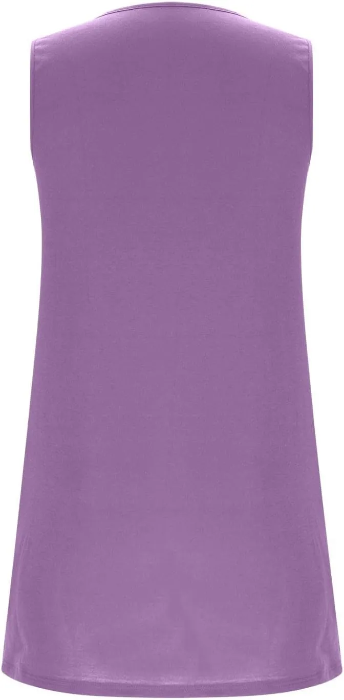 Casual Summer Dresses for Women Solid Color Tank Dress A Line Lightweight Comfortable Fashion Outfits