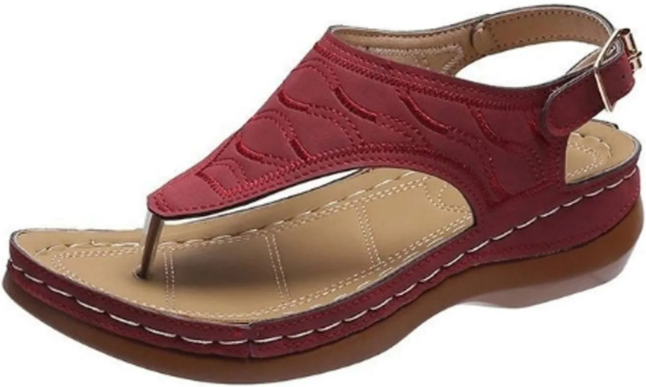 Cathalem Orthopedic Sandals for Women Arch Support 2024 Casual Summer Shoes Flip Flops Comfy Lightweight Breathable Sandals