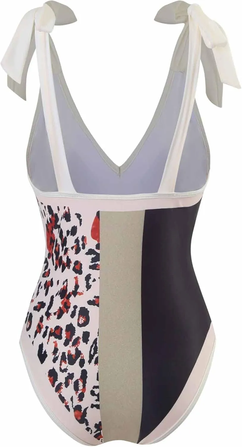 Cbcbtwo Swim Suits for Women 2025 Bathing Suit with Maxi Wrap Skirts 2 PC Floral Print Swimsuit Tummy Control One-Pieces Sets