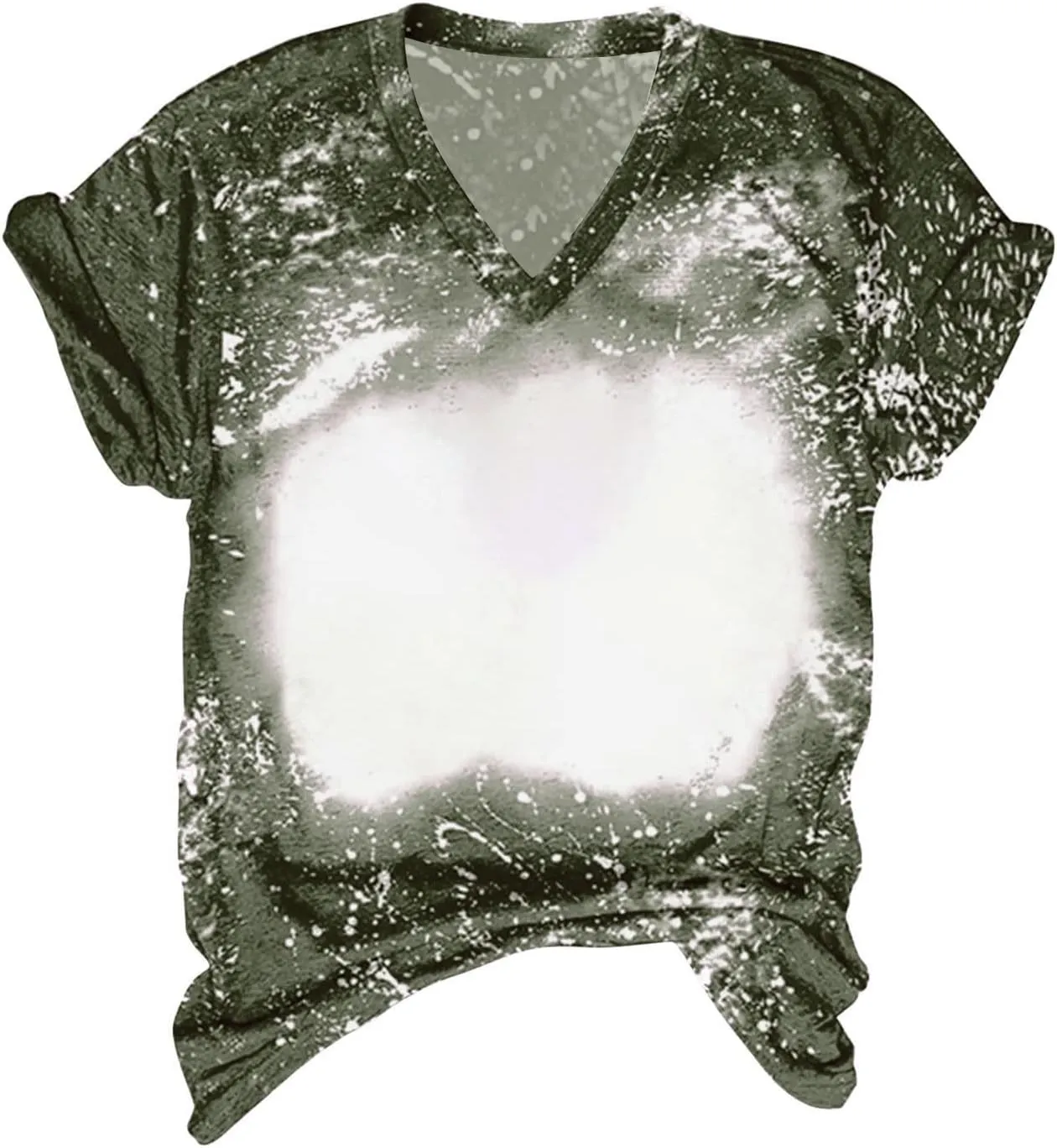 Ceboyel Womens Bleached Sublimation Blank Shirts Short Sleeve Graphic Tees Tops Casual Blouses Funny Summer Outfits Clothes