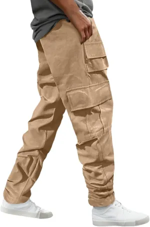 Chinos Pants Men Jeans Work Tactical Joggers Skinny Slim Fit Body Stretch Regular Fit Cargo Joggers Football Yoga