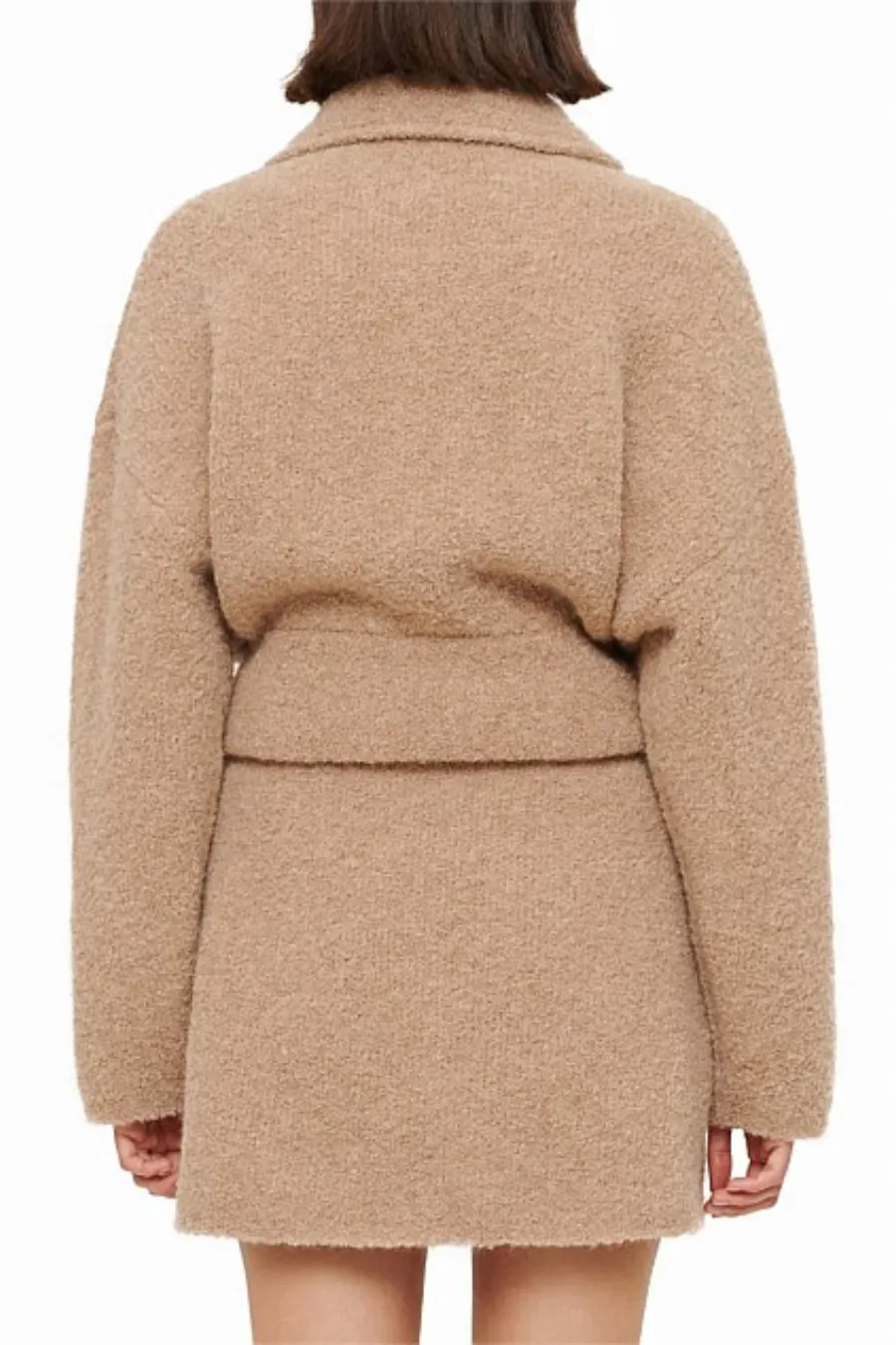 Chloe Boucle Skirt Camel