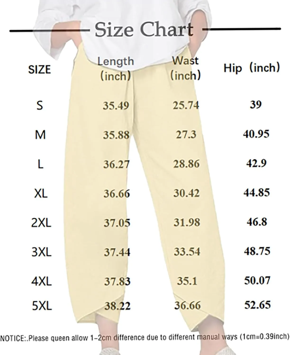 Costaric Cotton Linen Casual Summer Capri Pants Printed Cropped Comfy Baggy Trousers with Pockets Palazzo Lounge Pants