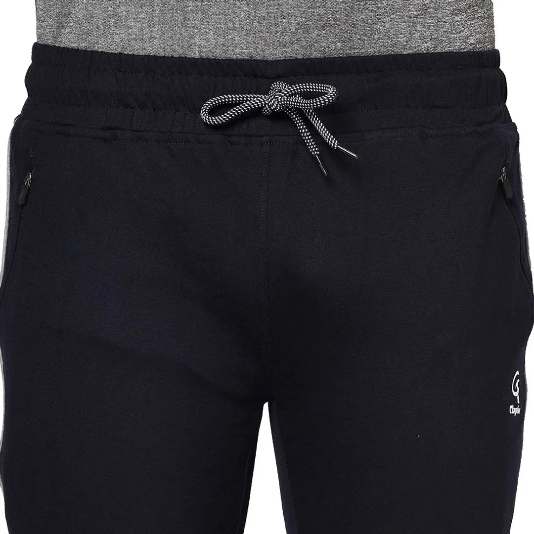 Cotton Blend Navy Track Pant/Pyjama For Men