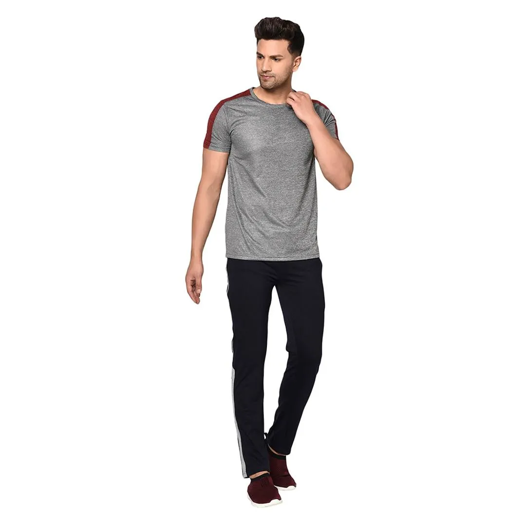 Cotton Blend Navy Track Pant/Pyjama For Men