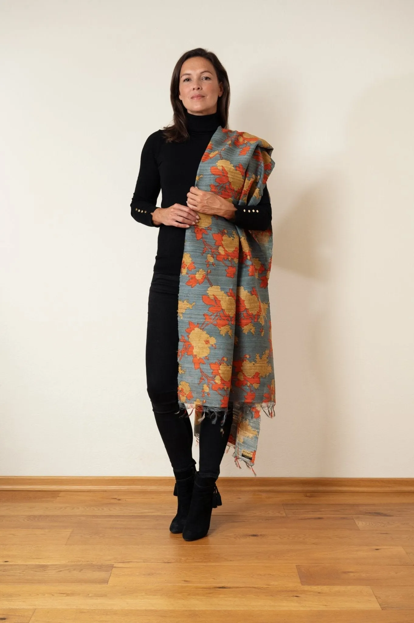 Daffodil Peace Silk Scarf