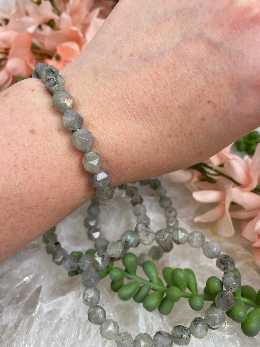 Diamond Labradorite Bracelet