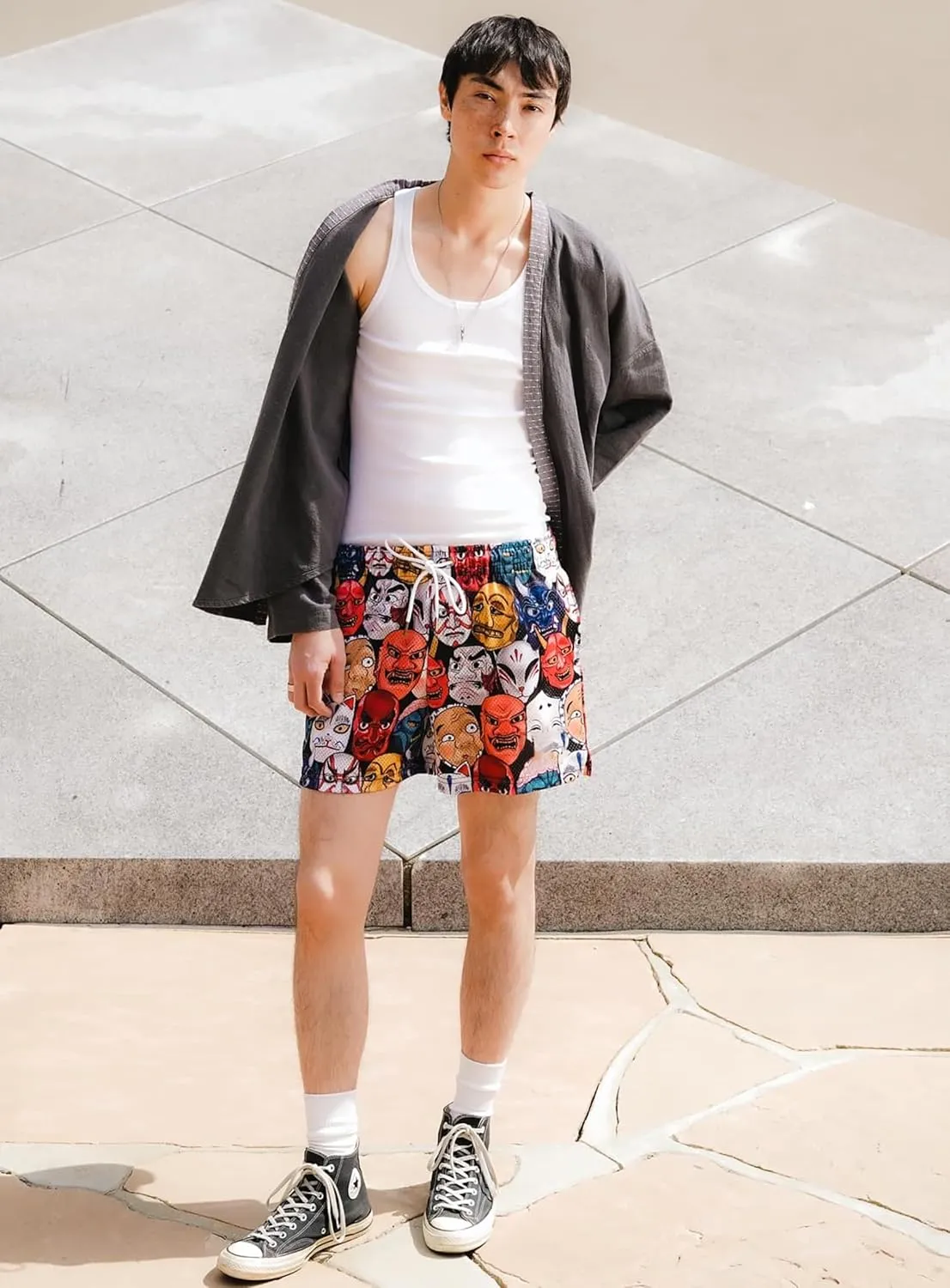 DIOTSR Mens Graphic Shorts Athletic Running Shorts Casual Streetwear Cool Designer Shorts Summer