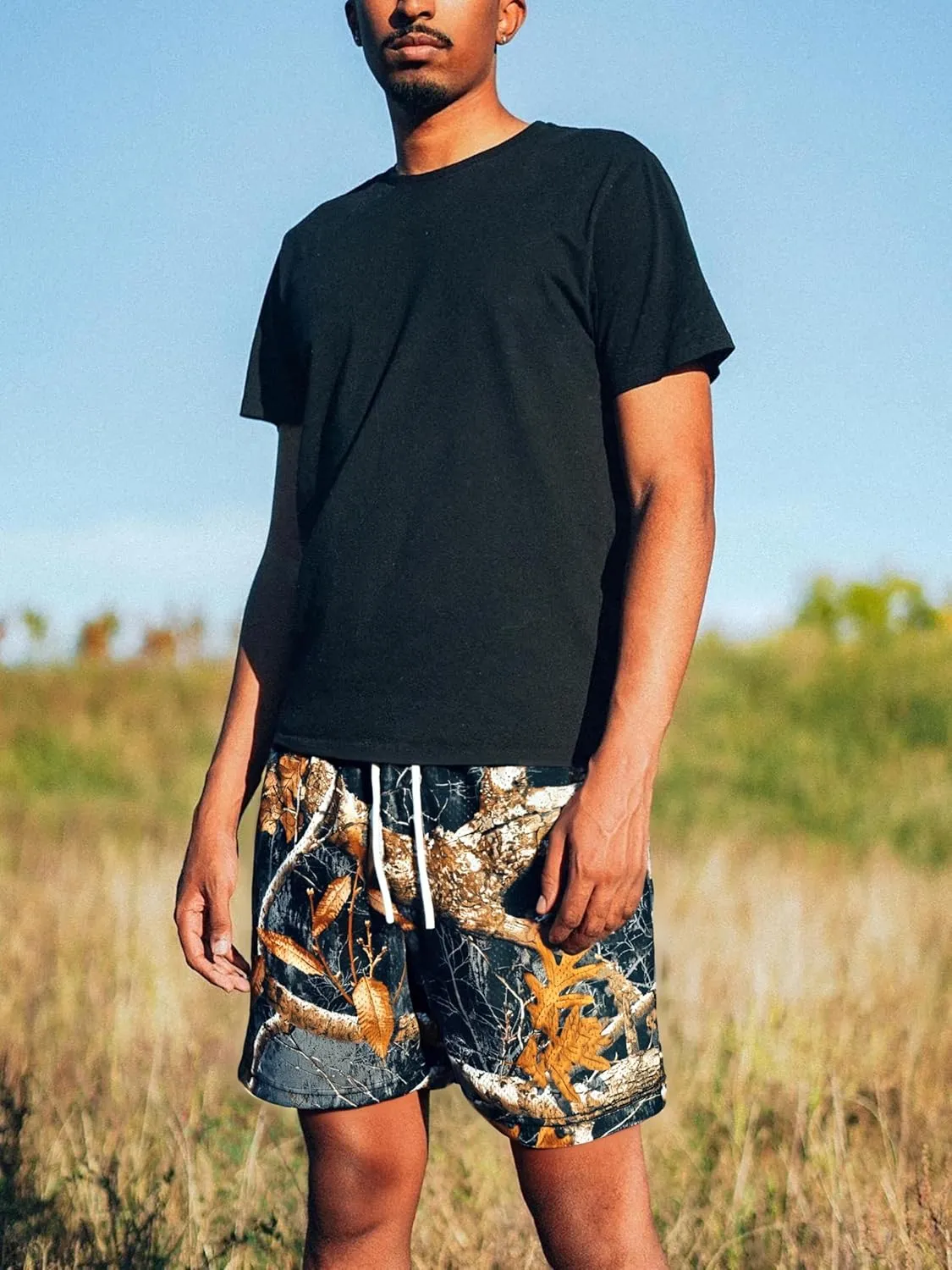 DIOTSR Mens Graphic Shorts Mesh Athletic Running Basketball Shorts Cool Streetwear Designer Shorts