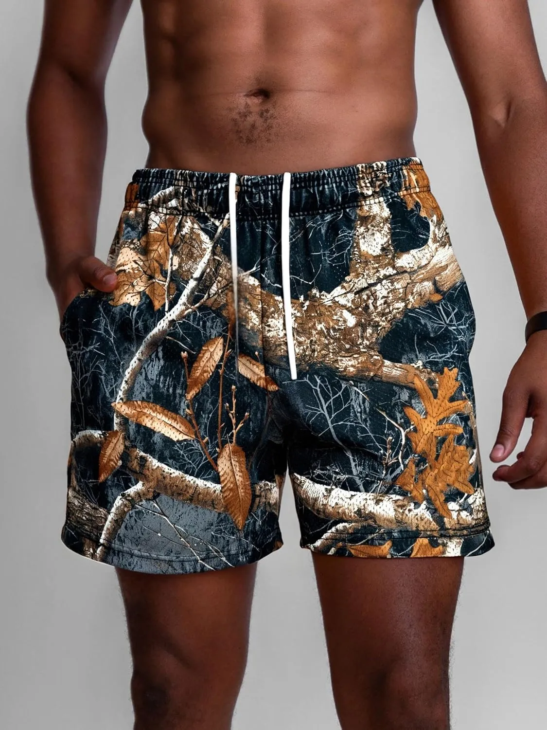 DIOTSR Mens Graphic Shorts Mesh Athletic Running Basketball Shorts Cool Streetwear Designer Shorts