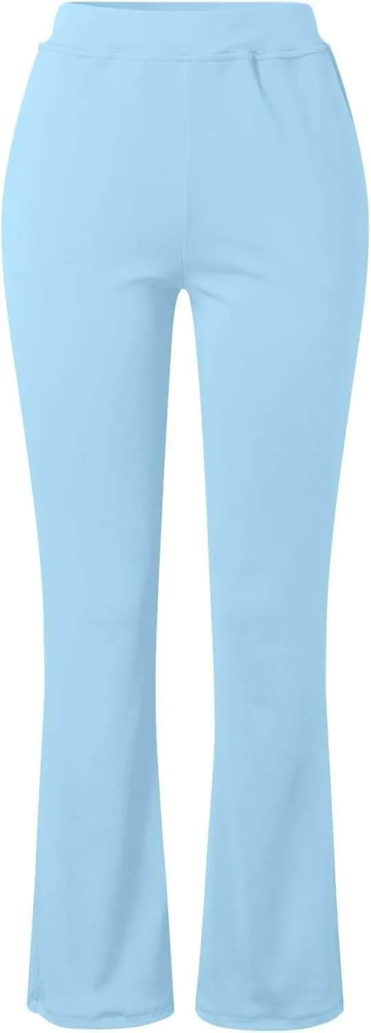 Dressy Pants for Women Business Casual Office Work Pants Premium Stretch Yoga Pants Straight Leg Bootcut Slacks Pants