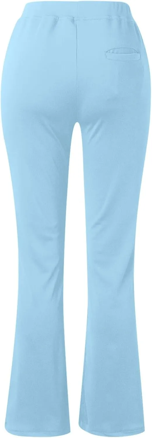 Dressy Pants for Women Business Casual Office Work Pants Premium Stretch Yoga Pants Straight Leg Bootcut Slacks Pants