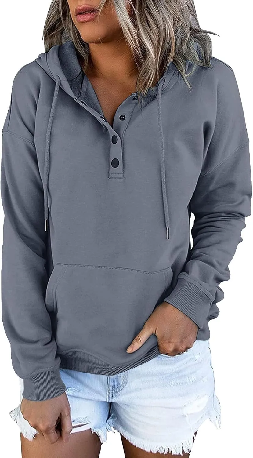 Fall clothes for women 2024 Casual Oversized Sweatshirts Cute Drawstring Hoodies Sweaters Long Sleeve Pullover Tops
