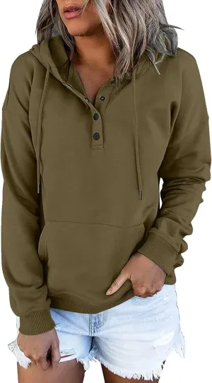 Fall clothes for women 2024 Casual Oversized Sweatshirts Cute Drawstring Hoodies Sweaters Long Sleeve Pullover Tops