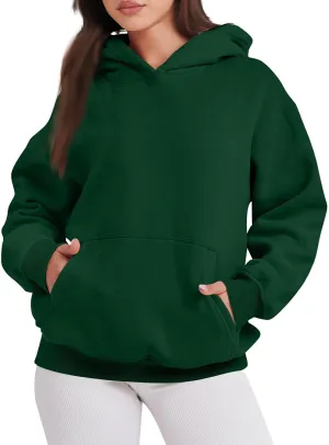Fall Sweatshirts, Womens Oversized Sweatshirts Pullover Hoodies Fleece Sweaters Long Sleeve With Pockets Winter Fall
