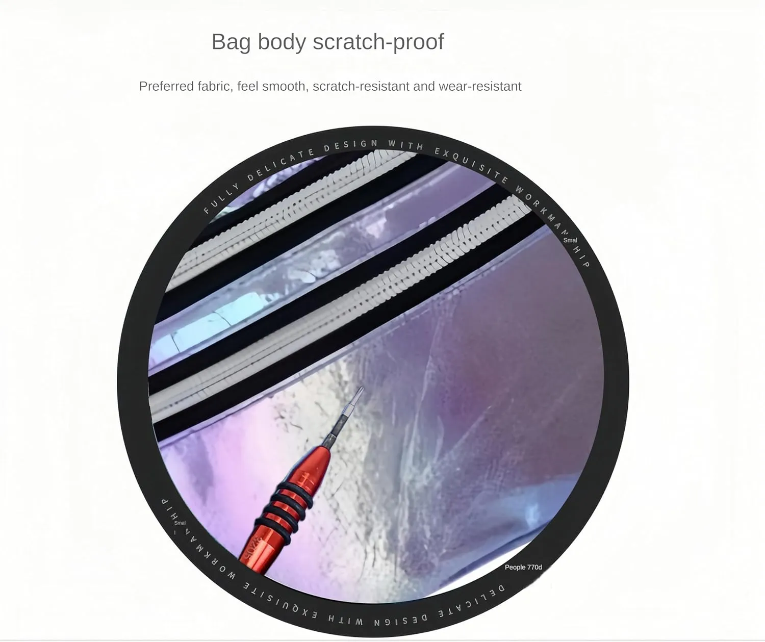Fanny Pack for Unisex Adults Waterproof Sports Waist Bag Purple with 2 Pockets and Adjustable Belt