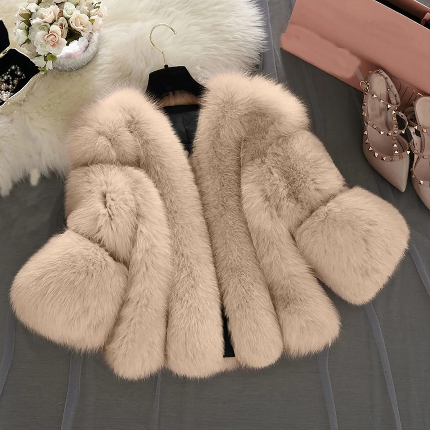 Febecool Coats For Women Fashion Button Cardigan Casual Jacket Heated Jackets Sweater Coat Button Slim Jacket