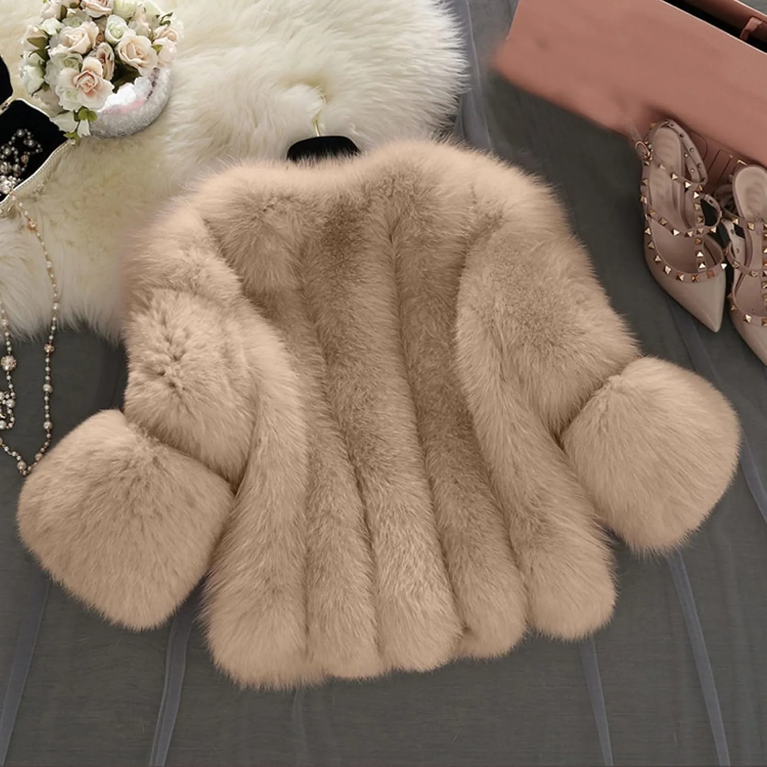Febecool Coats For Women Fashion Button Cardigan Casual Jacket Heated Jackets Sweater Coat Button Slim Jacket