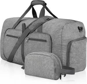 Felipe Varela Duffle Bag with Shoes Compartment and Adjustable Strap,Foldable Travel Duffel Bags for Men Women,Waterproof Duffel Bags
