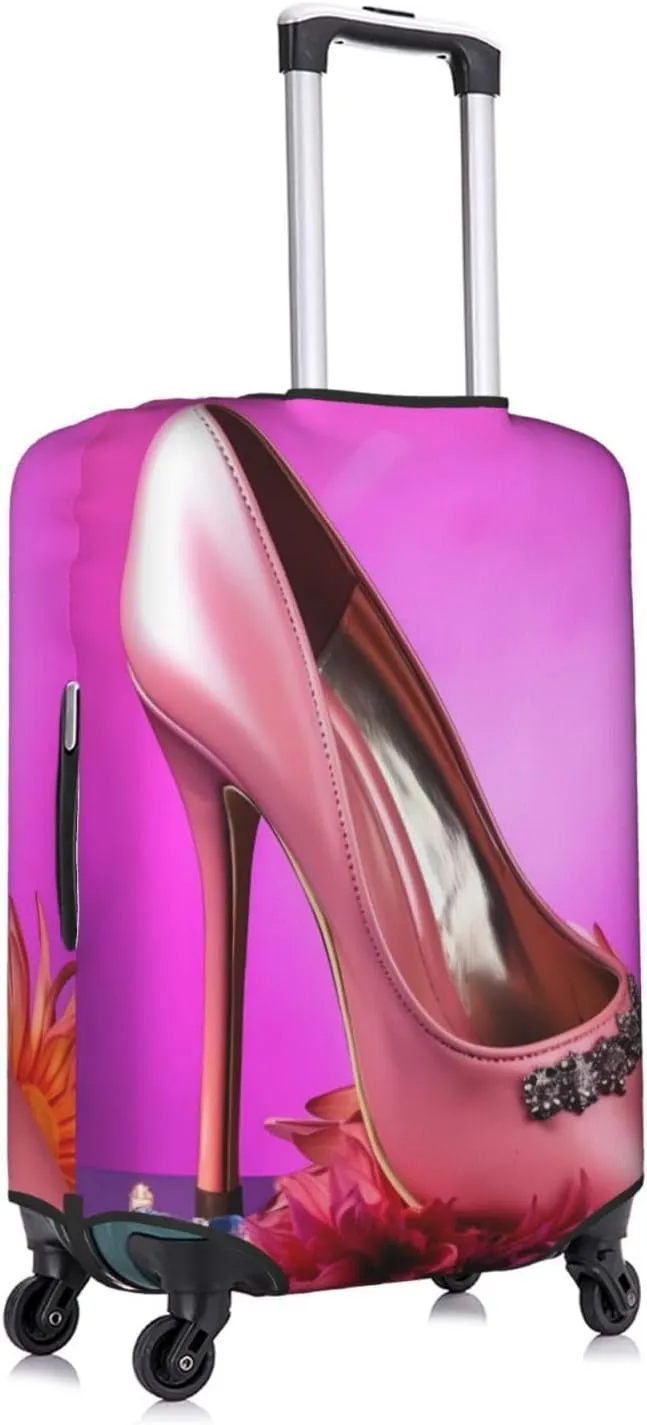 FEMOS Shoes And Makeup - Travel Suitcase Cover Elastic Luggage Covers Trolley Protector Cover Fits 18-32 Inch Luggage, Medium, 11437