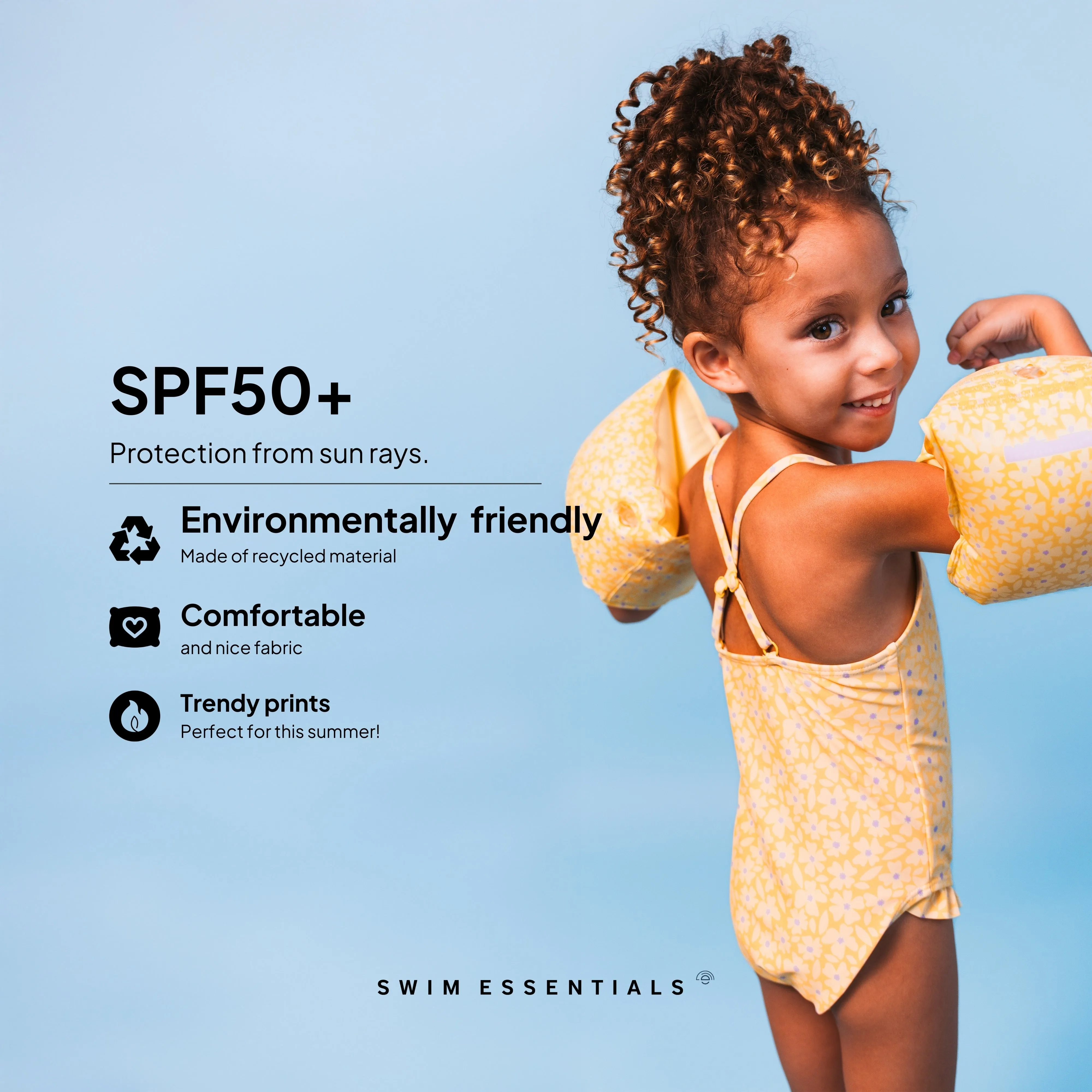 Florish | Yellow Girls Swimsuit
