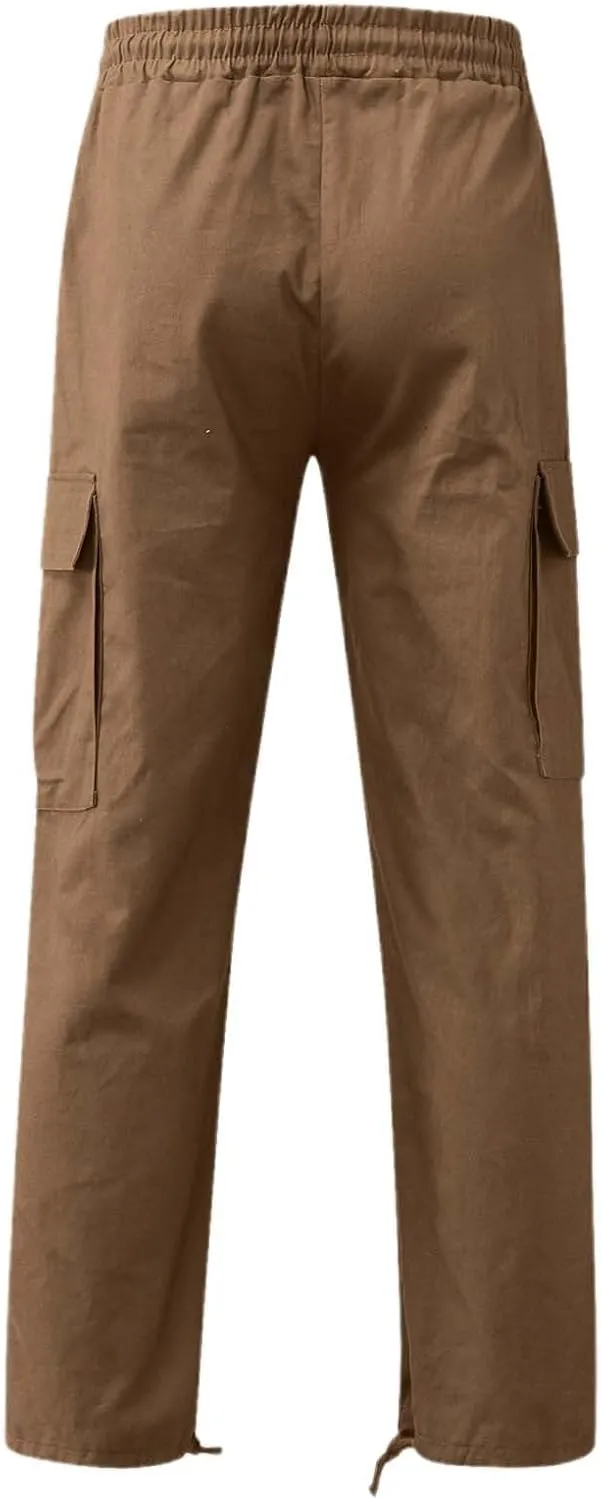 GIERIDUC Dress Pants for Men's Classic Fit Extra Long Skinny Khaki Pants Smart Jogging Bottoms Mens Slim Fit Business Pants