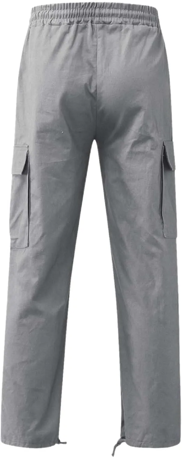 GIERIDUC Dress Pants for Men's Classic Fit Extra Long Skinny Khaki Pants Smart Jogging Bottoms Mens Slim Fit Business Pants