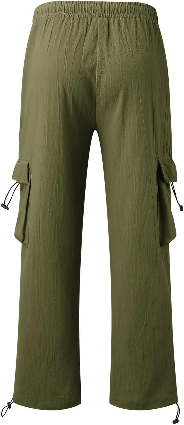 GIERIDUC Mens Heavyweight Fleece Sweatpants Dress Pants for Muscular Legs Pajama Pants for Tall Guys Athletic Outfits for Men