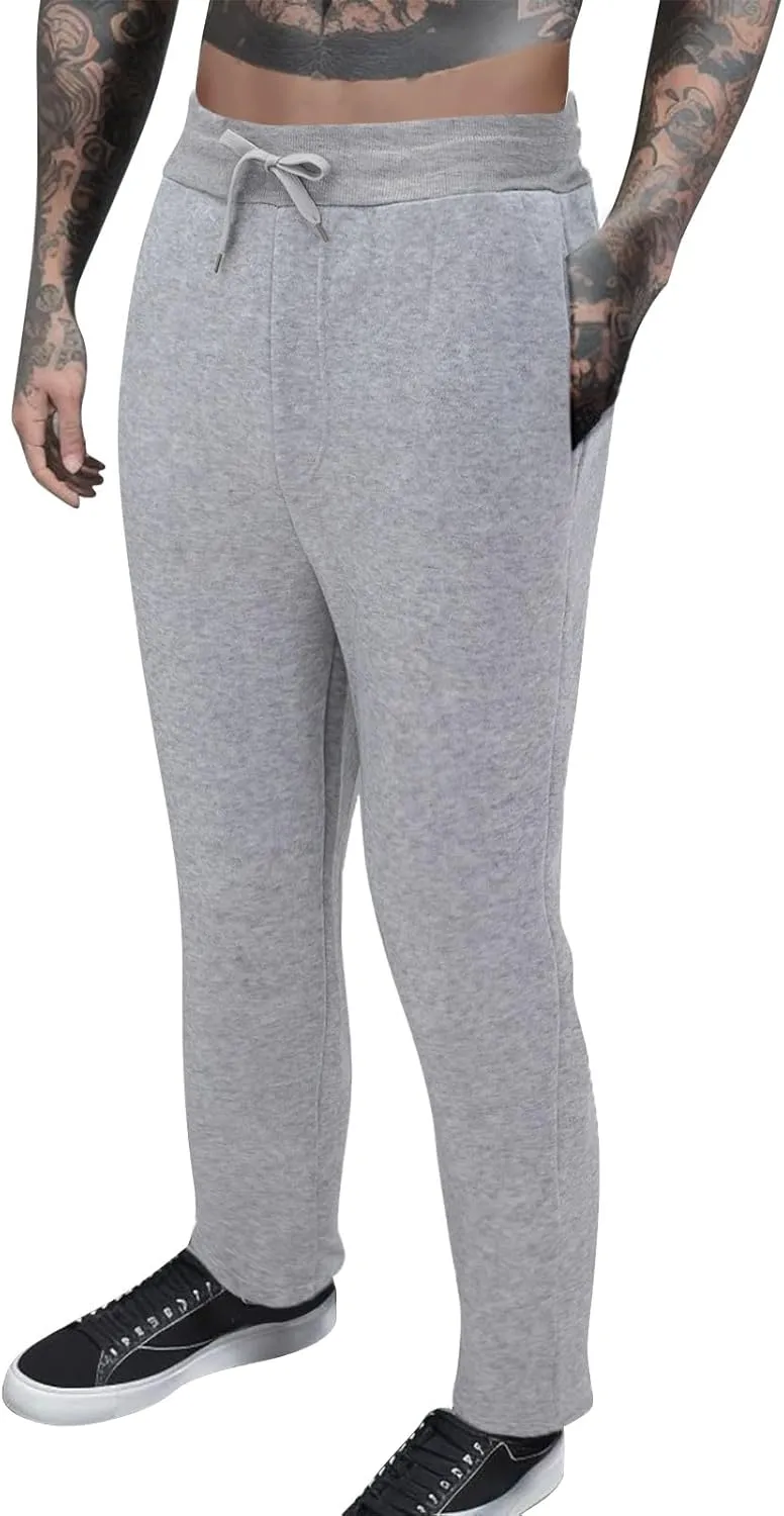 GIERIDUC Men's Traditional Plaid Chino Pants Dress Pants for Bodybuilders Trousers with Zip Pockets Black Skinny Slacks Mens