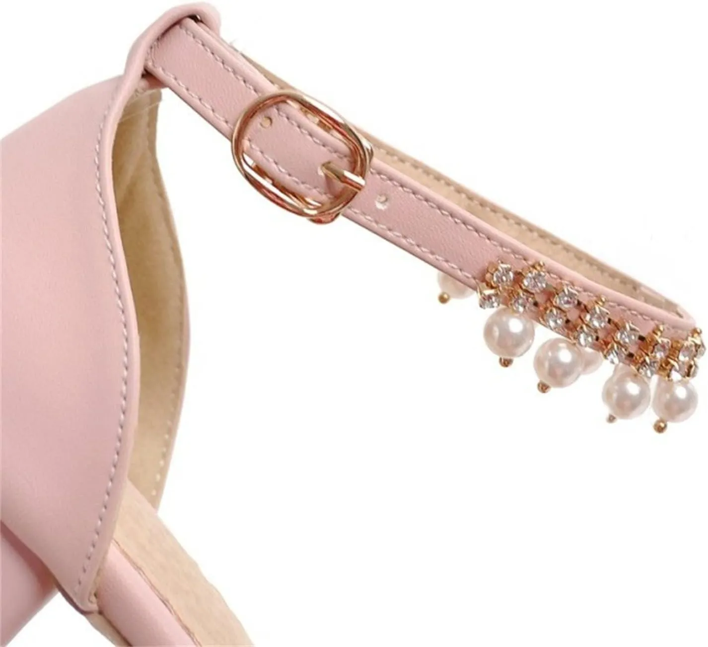 Girl's Low Heel Dress Pumps Mary Jane Dress Shoes Pearls Flower Girl Wedding Party Shoes Toddler Dress Shoes Girl