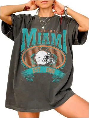 GORGLITTER Women's Oversized Vintage Graphic Tees Y2k Western T Shirts Country Cowgirl Outfits