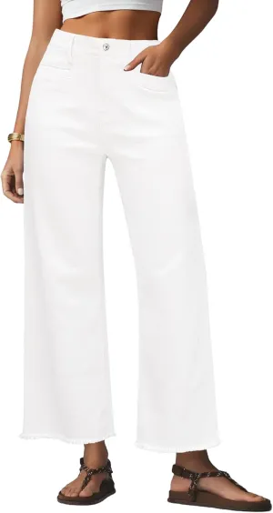 GRAPENT Wide Leg Jeans for Women High Waisted Trendy Jeans Denim Pants Stretchy Baggy with Pockets