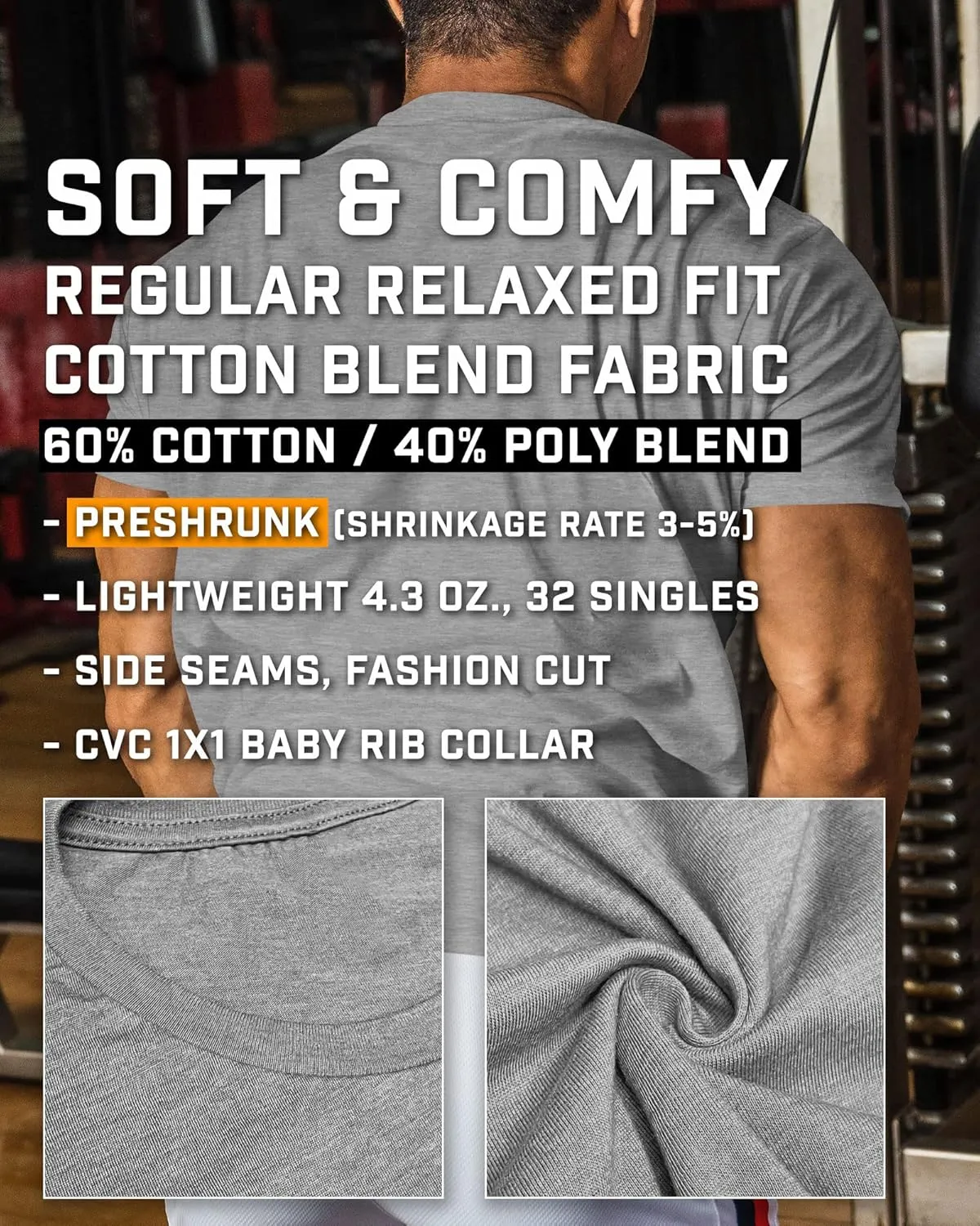 Gymish Lifestyle Gym Workout Shirts for Men Motivational Weight Lifting T-Shirt