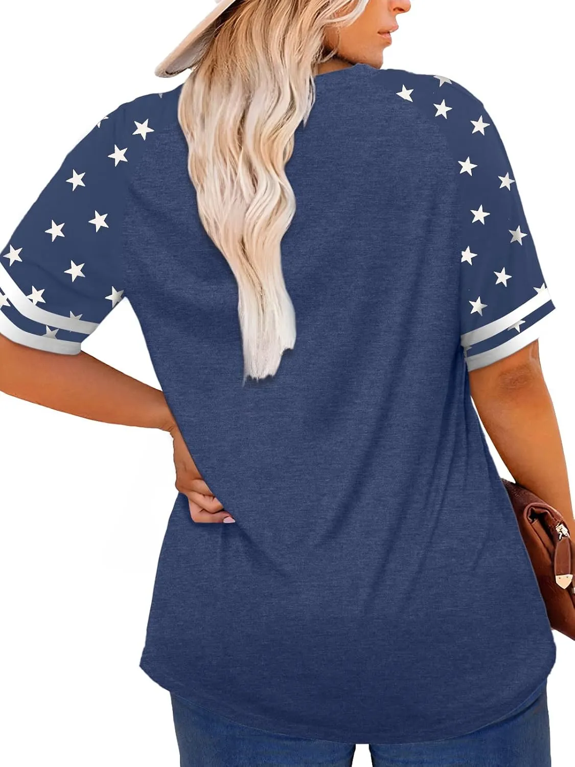 HDLTE Plus Size American Flag Tank Tops Women 4th of July Sleeveless Shirt Patriotic Stars Stripes Racerback Vest