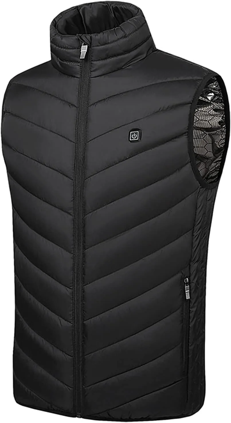 Heated Vest for Men Thermal Jacket Rechargeable Heated Jacket Sleeveless Down Jackets for Women Warm Outdoor Clothing