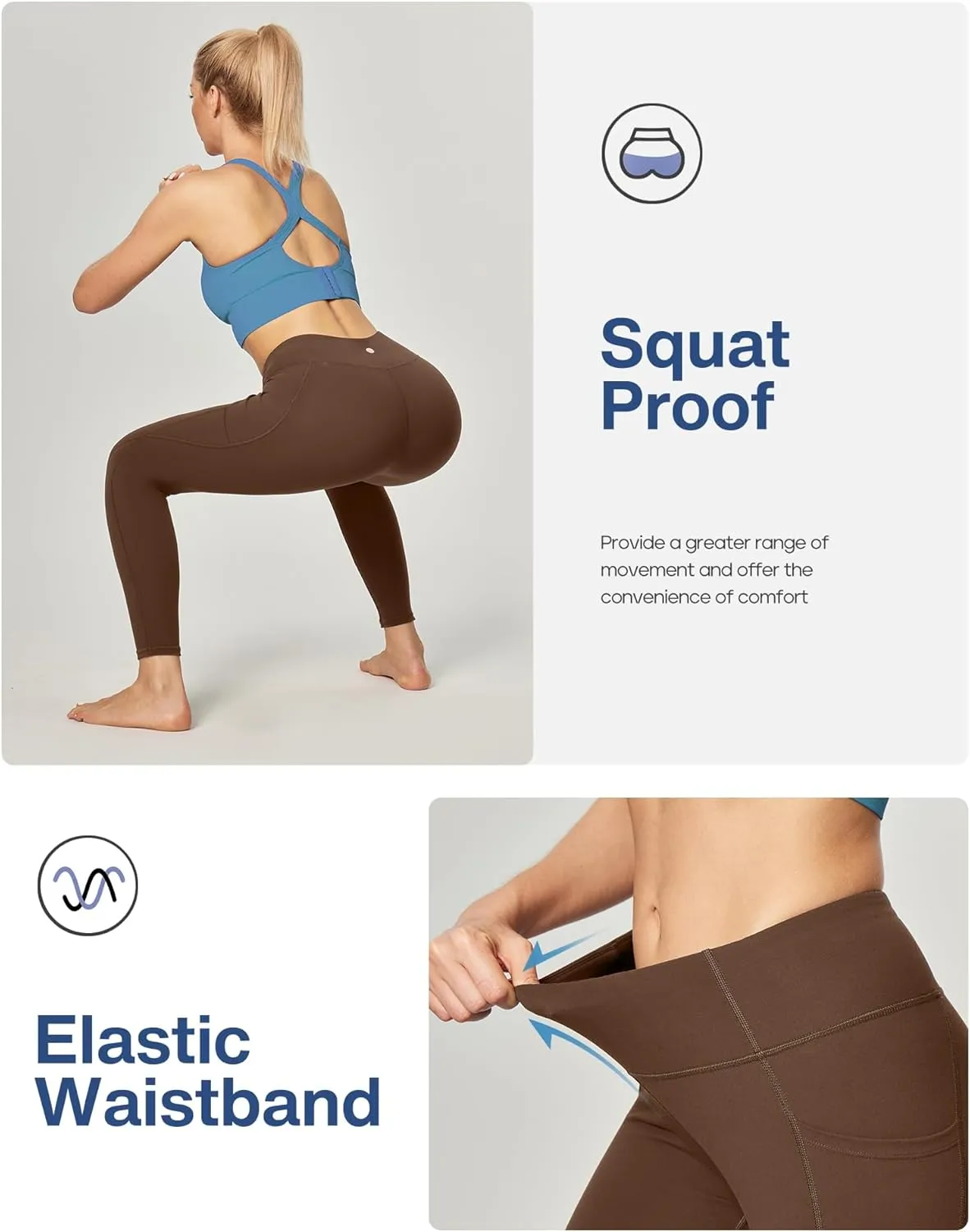 Heathyoga Women's Yoga Pants Leggings with Pockets for Women High Waist Yoga Pants with Pockets Workout Leggings Tights
