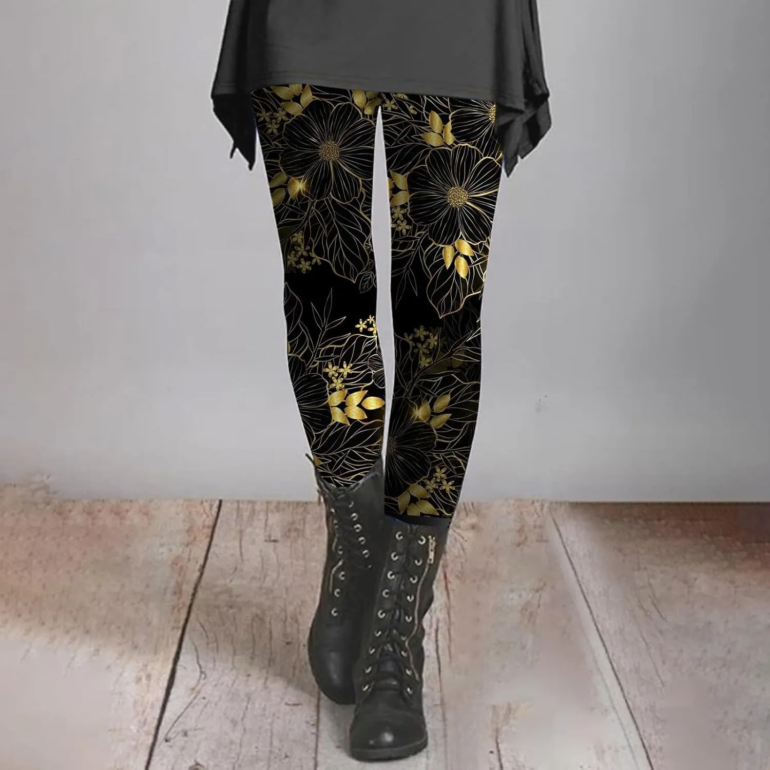 High Waist Workout Leggings Yoga Pants for Women Full Length Workout Tights Leggings High Waist Soft Sports Trousers