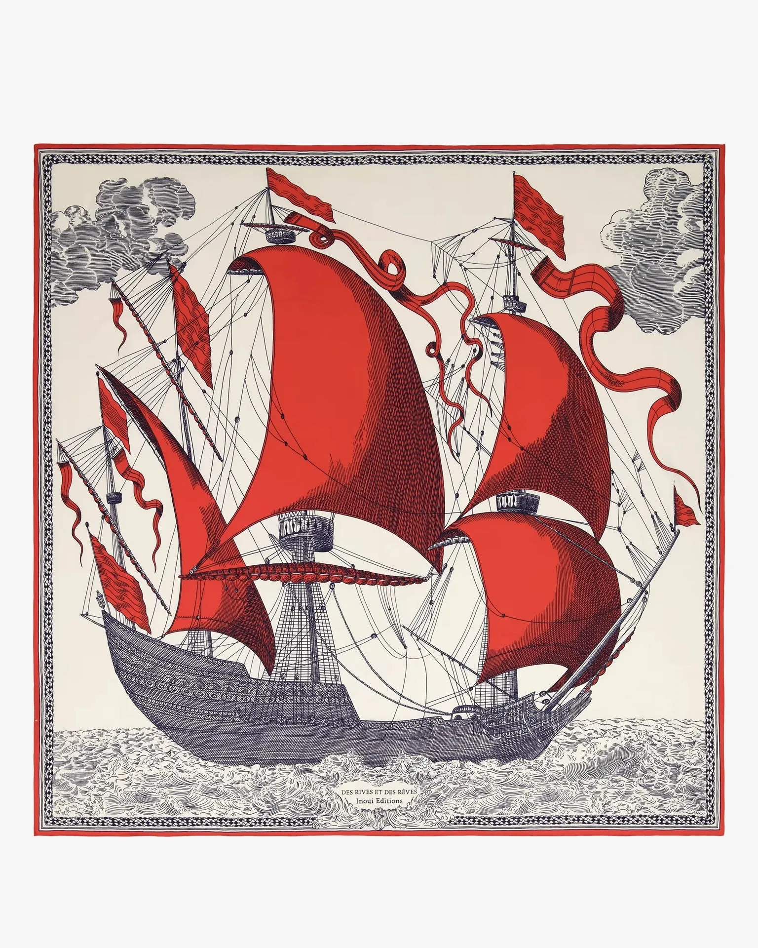 Inoui Editions Cotton Silk Print Scarves