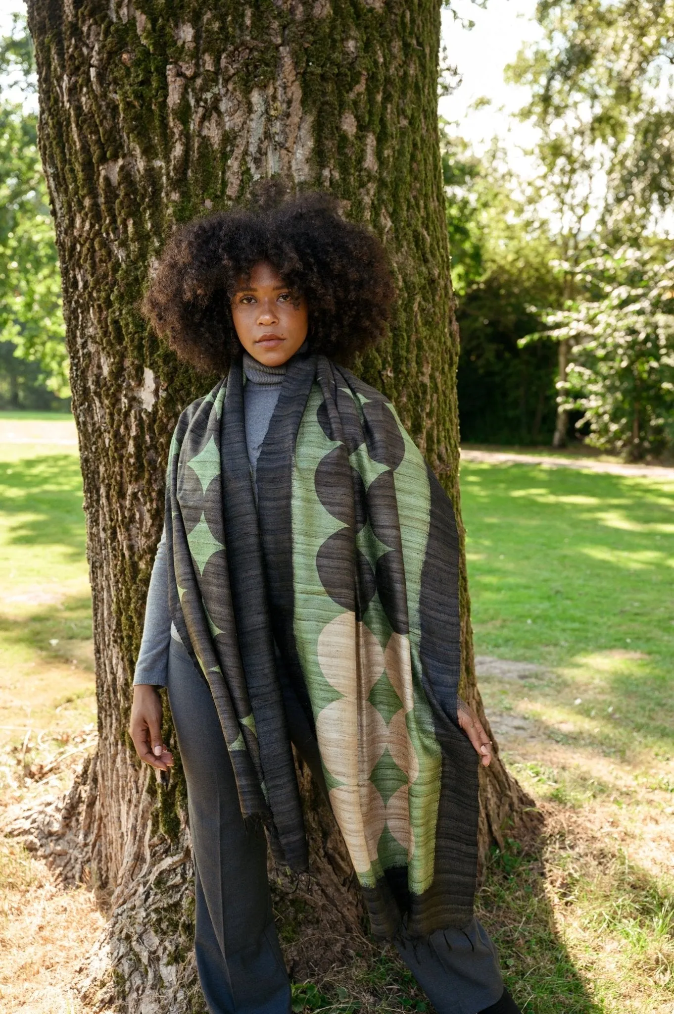 Jade Peace Silk Scarf