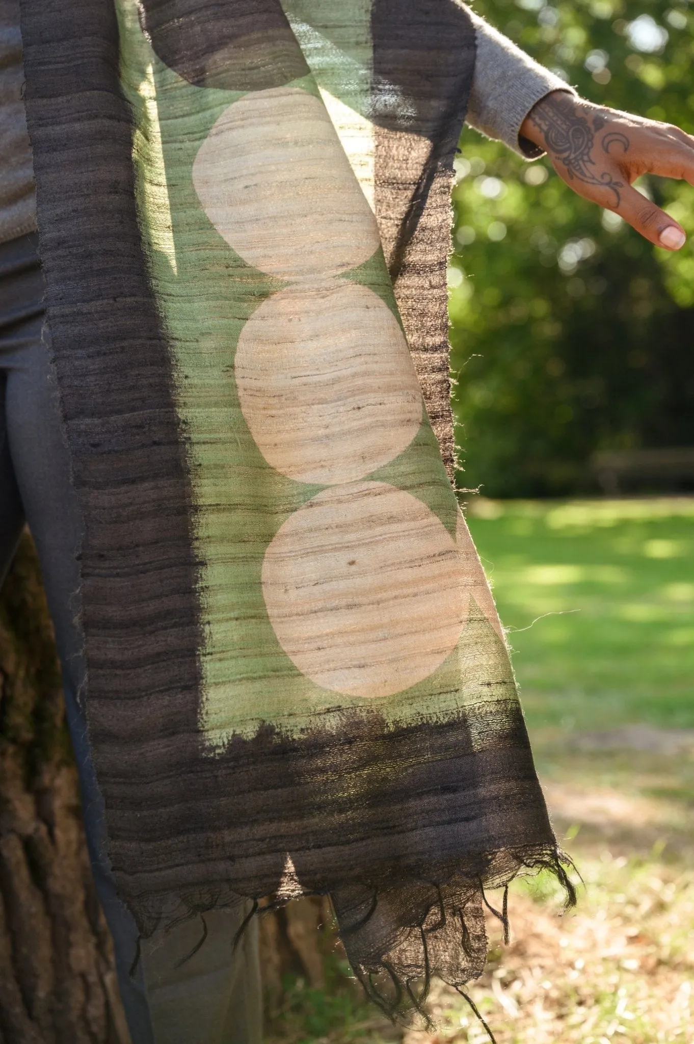 Jade Peace Silk Scarf