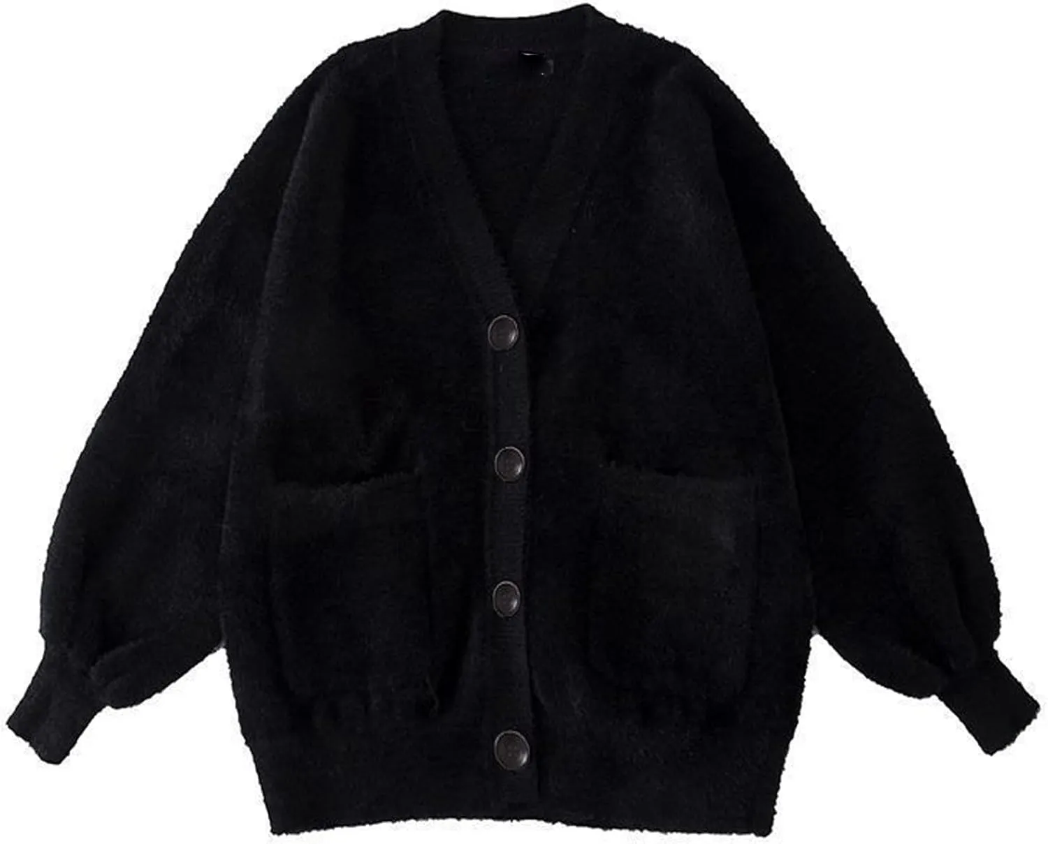 JASCLS Women's Long Sleeve Color Block Chunky Cable Knitted Oversized Sweater Cardigans for Women