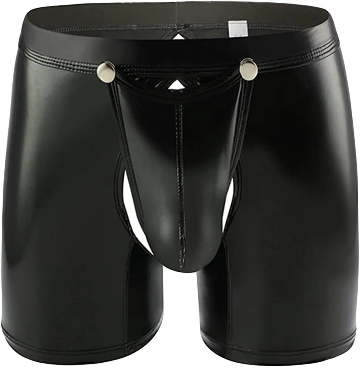 JEShifangjiusu Mens Metallic Shiny Leather Underwear Sexy Boxer Briefs Underpant Bulge Pouch Boxer Shorts Briefs Bikinis