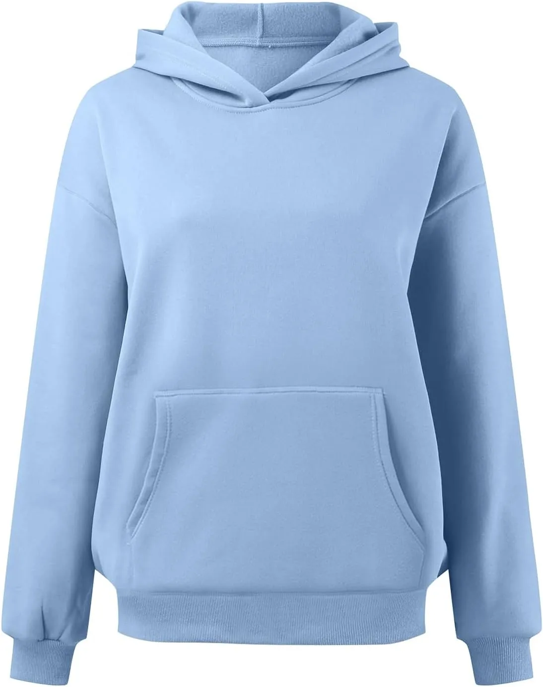 JiXiang Pink Hoodie Womens Oversized Hoodies Fleece Sweatshirts Long Sleeve Sweaters Pullover Fall Clothes with Pocket