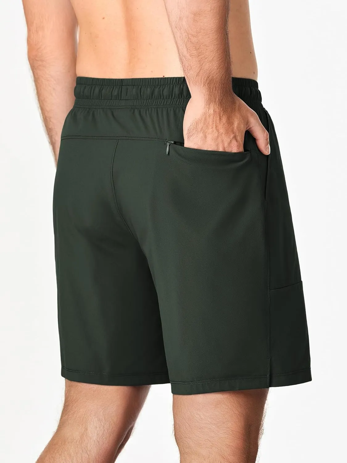 JMIERR Men's Shorts Running Athletic Shorts Waterproof Quick Dry 7" Gym Workout Breathable Shorts