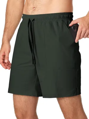 JMIERR Men's Shorts Running Athletic Shorts Waterproof Quick Dry 7" Gym Workout Breathable Shorts