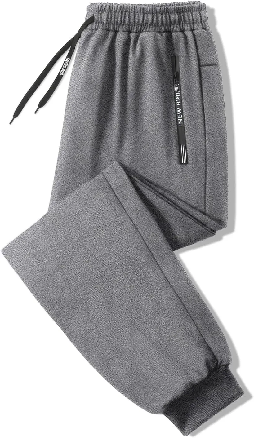 Joggers for Men Comfort Fit Joggers Sweat Pants Training Gym Running Sports Pull-On Pant Comfort Soft