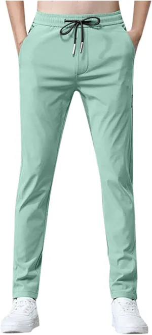 Joggers for Men Loose Joggers Sweatpants Pockets Stretch Waist Sport Pull On Pant Soft Jogging Jogger Bottoms