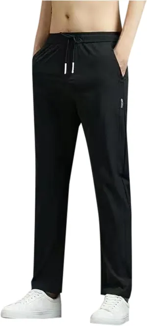 Joggers for Men Loose Joggers Sweatpants Pockets Stretch Waist Sport Pull On Pant Soft Jogging Jogger Bottoms
