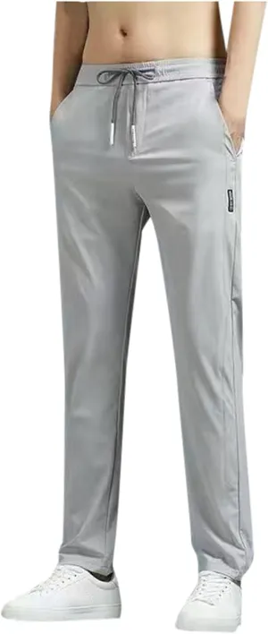 Joggers for Men Loose Joggers Sweatpants Pockets Stretch Waist Sport Pull On Pant Soft Jogging Jogger Bottoms
