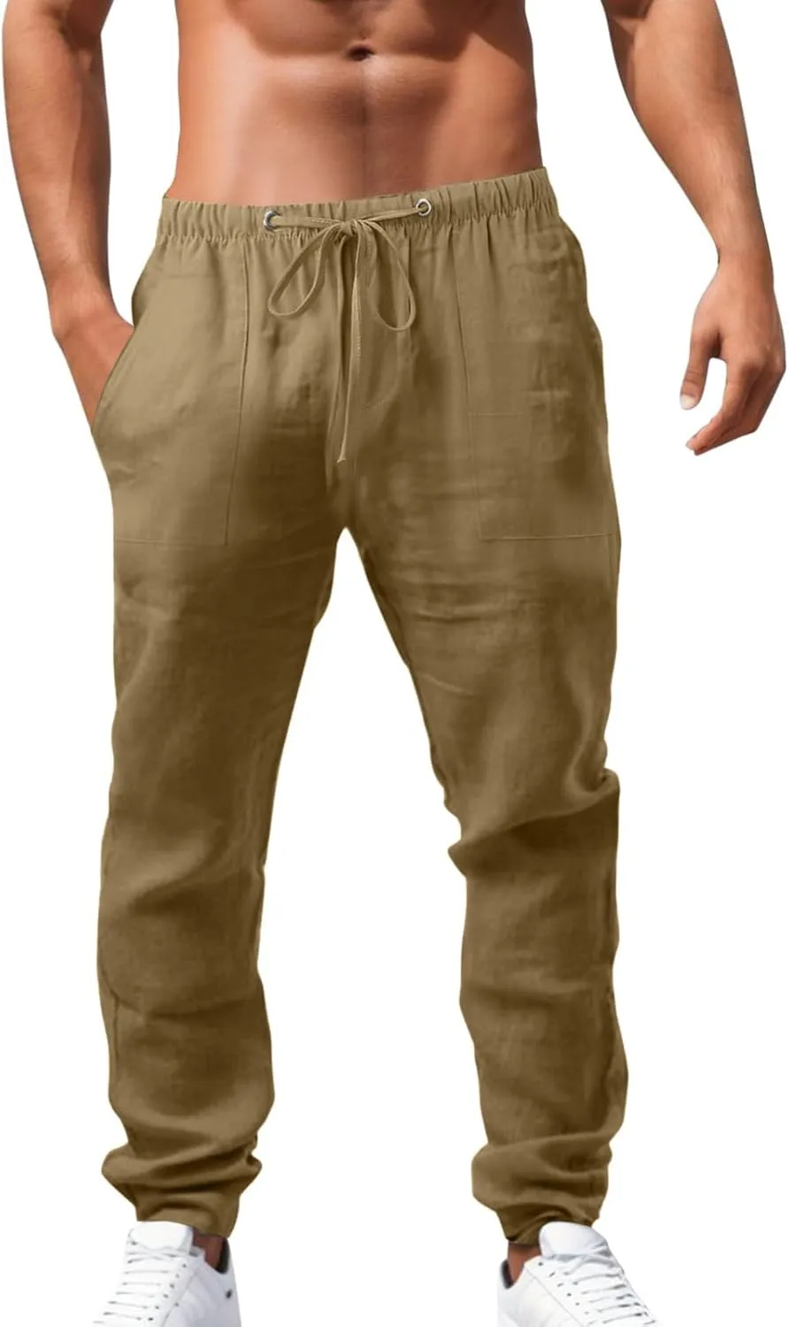 Joggers for Men Slim-Fit Joggers Sweatpant Training Sports Pull On Pant Comfort Soft Jogging Bottoms